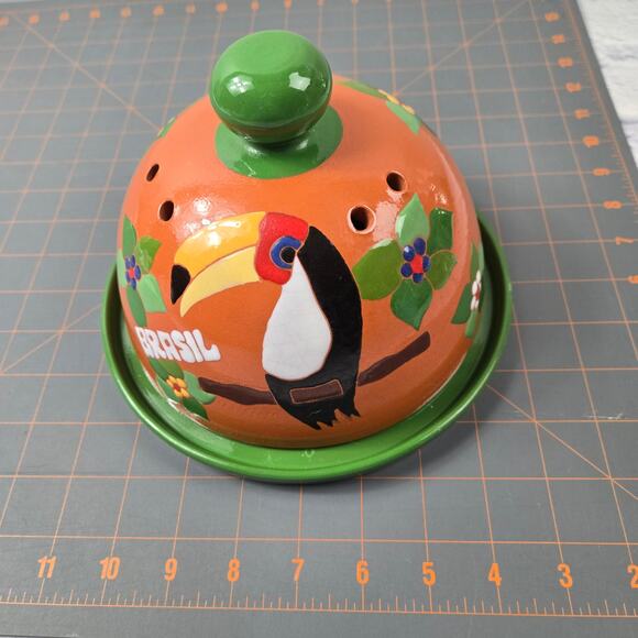 2 piece Cheese or Butter Decorative Terracotta Storage Dome from Brazil - Picture 16 of 16